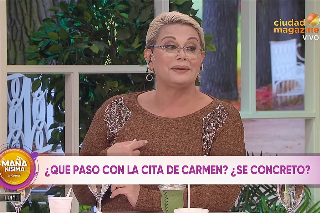 Carmen Barbieri en "Mañanísima". (Foto: Captura de pantalla)