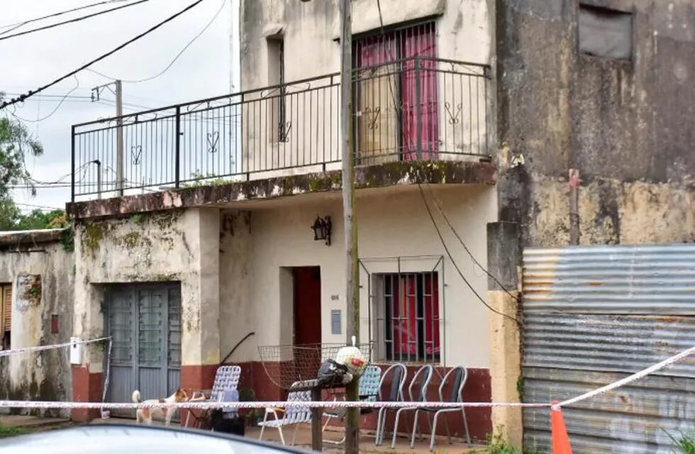 La casa donde fue encontrada muerta Fernanda Silva. (El Territorio)