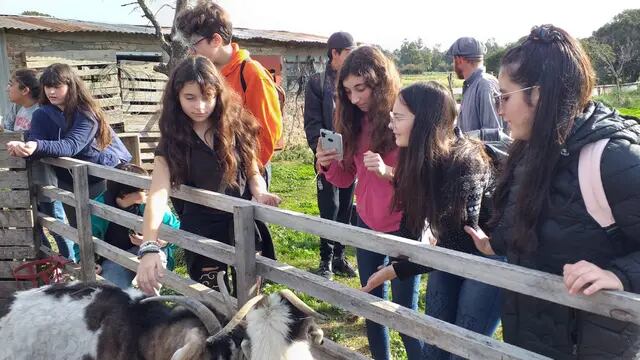 Alumnos de la Escuela Secundaria Nº 6 de Tres Arroyos visitaron la granja Educativa “El Hornero”