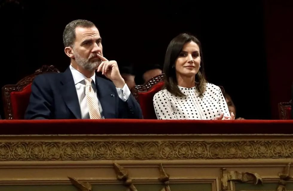 Los reyes Felipe VI y Letizia, durante la sesión inaugural del VIII Congreso Internacional de la Lengua Española (CILE).