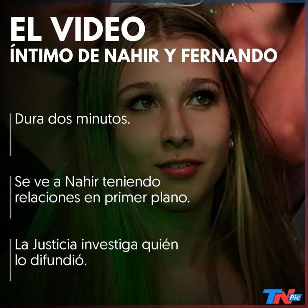 Detalles del video prohibido de Nahir Galarza.