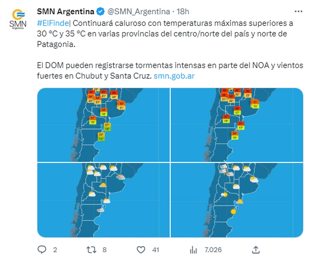 El Servicio Meteorológico Nacional emitió una serie de recomendaciones por la ola de calor en Argentina.