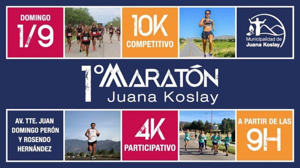 Maratón en Juana Koslay, San Luis.