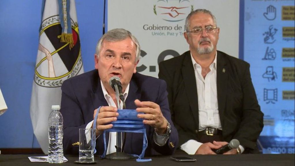 "En Jujuy tenemos la prueba fáctica de que entre las personas que estaban en el hotel Avenida, dos asintomáticos tenían coronavirus", dijo el Gobernador.