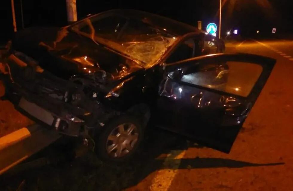 Un automóvil chocó contra un caballo. (Foto: Diario Chaco)