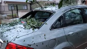 Descomunal granizada en Posadas deja rastro de daños en viviendas y vehículos