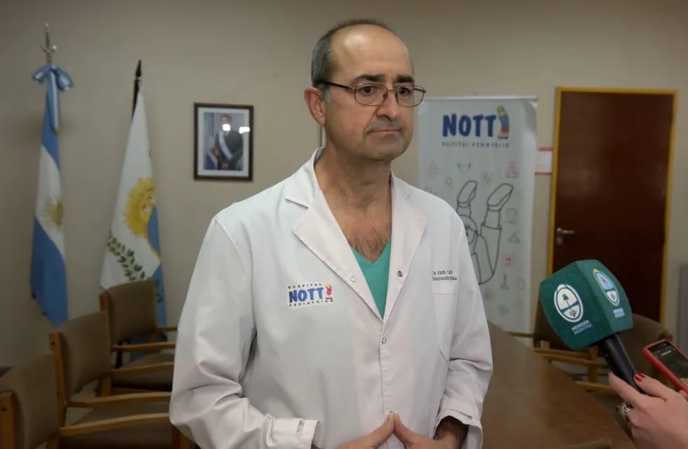 El doctor José Castro es el jefe del Servicio de Traumatología del Hospital Pediátrico Humberto Notti. Gentileza