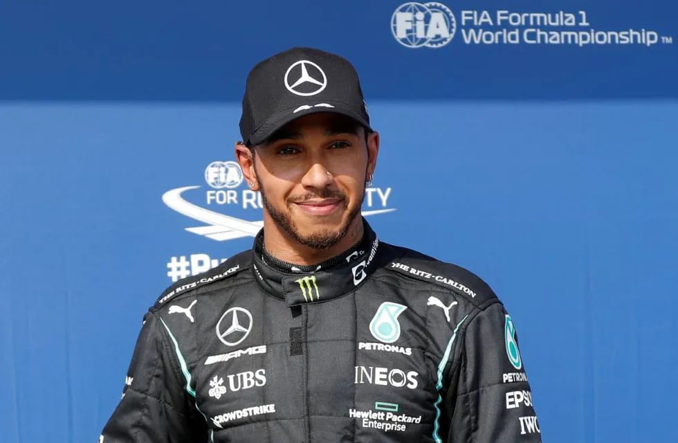 Lewis Hamilton tuvo un paso fugaz por Buenos Aires. Foto: AP.