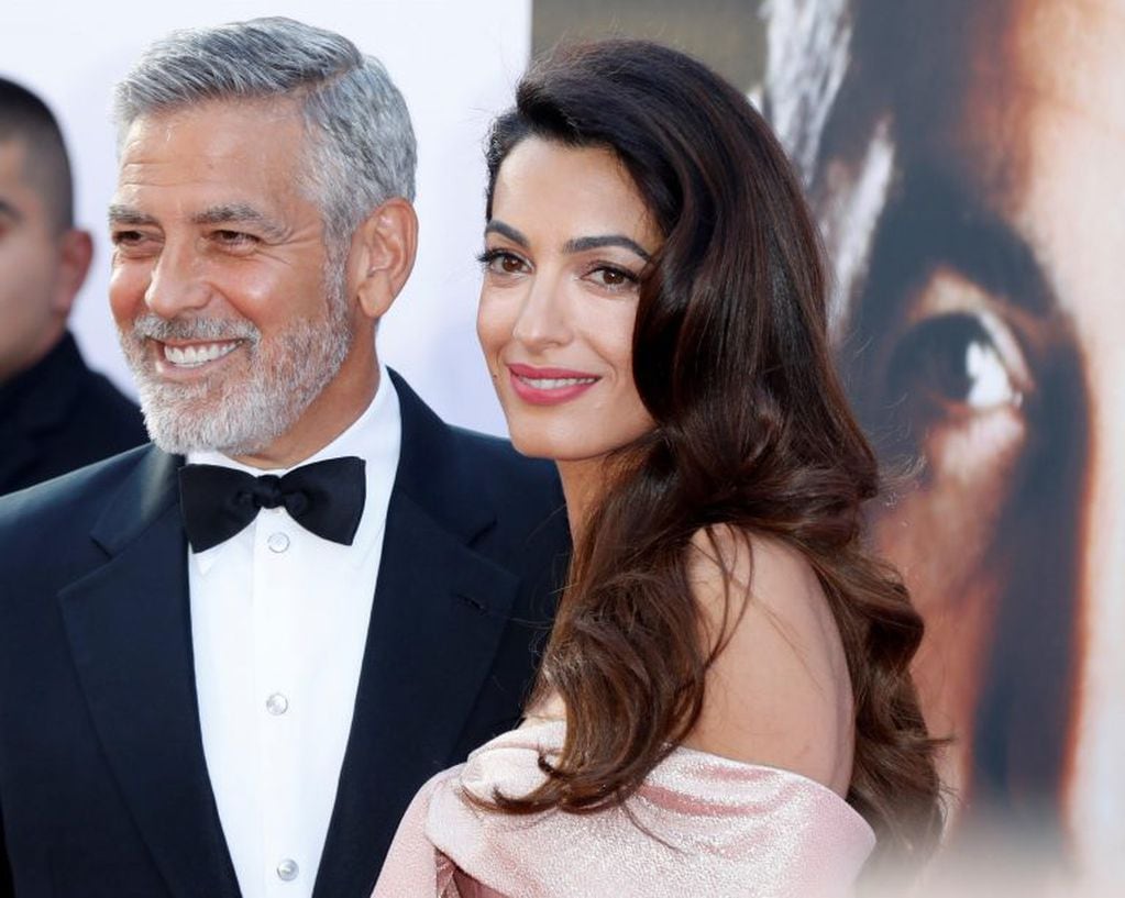 El actor estadounidense George Clooney y su esposa Amal Clooney.