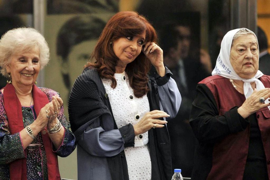 Estela de Carlotto, Cristina Kirchner y Hebe de Bonafini