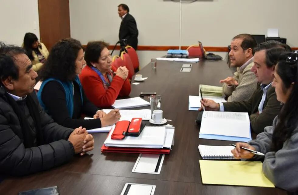 Dirigencia de APUAP en la Legislatura de Jujuy