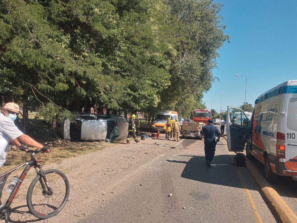 Siniestro vial entre Villa Allende y Mendiolaza. No hubo víctimas fatales. (La Voz)