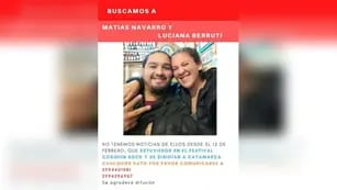 Buscan a una pareja de Neuquén desaparecida en Córdoba