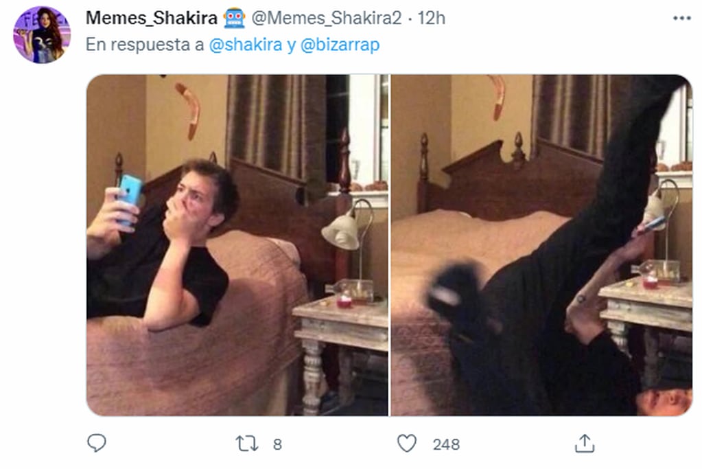 Los memes de la interación entre Shakira y Bizarrap