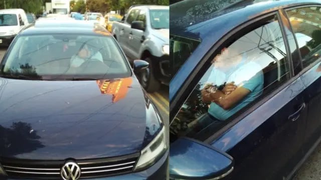 Un hombre se durmió mientras conducía su auto en pleno centro de Neuquén.