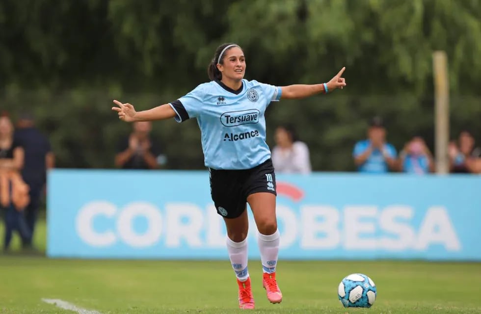 Romina Pepa Gómez. Un símbolo del fútbol femenino, que deja Belgrano (Prensa Belgrano).