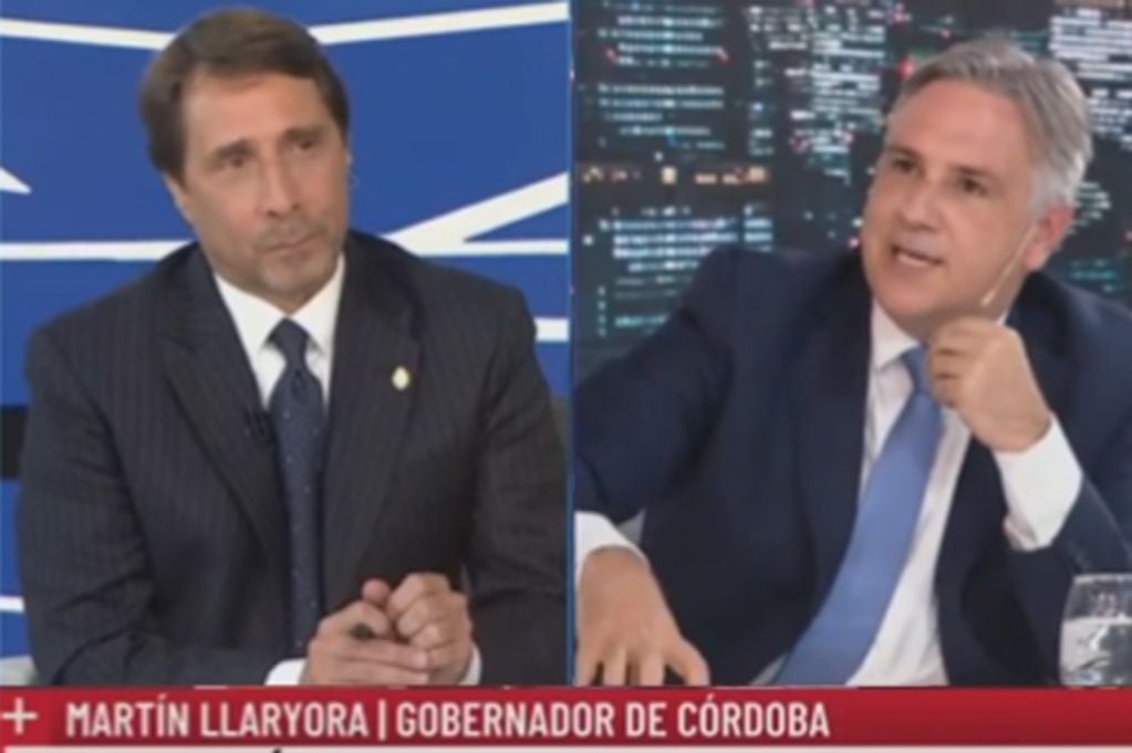 Llaryora defendió los festivales en Córdoba y le explicó a Feinmann por qué el Estado los incentiva (Captura de video).