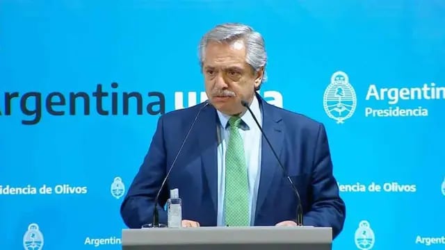 El presidente Alberto Fernández anunció la cuarentena general. 