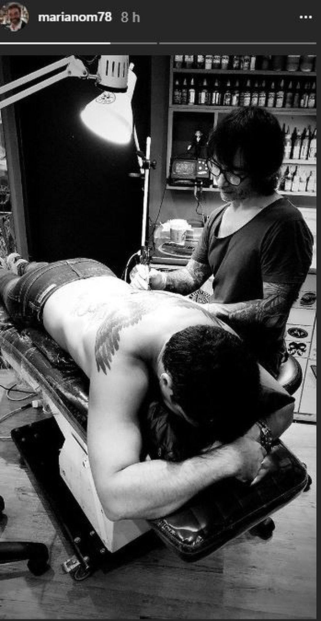 Mariano Martinez tattoo (Instagram)
