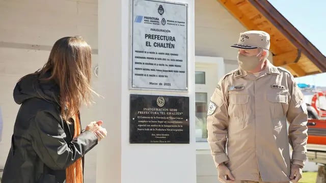 Sabina Frederic, inauguró la sede de la Prefectura Naval Argentina en El Chaltén