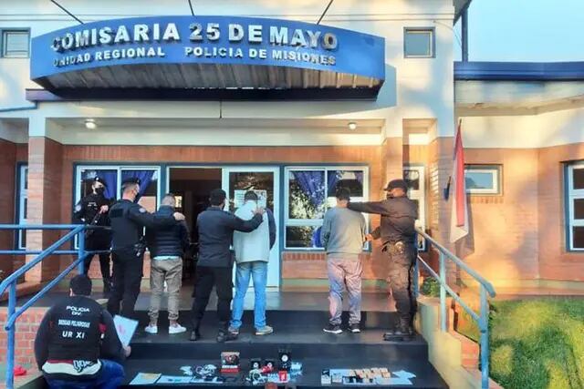 25 de Mayo: detuvieron a sospechosos de ser los autores del robo a un comercio de celulares. Policía de Misiones