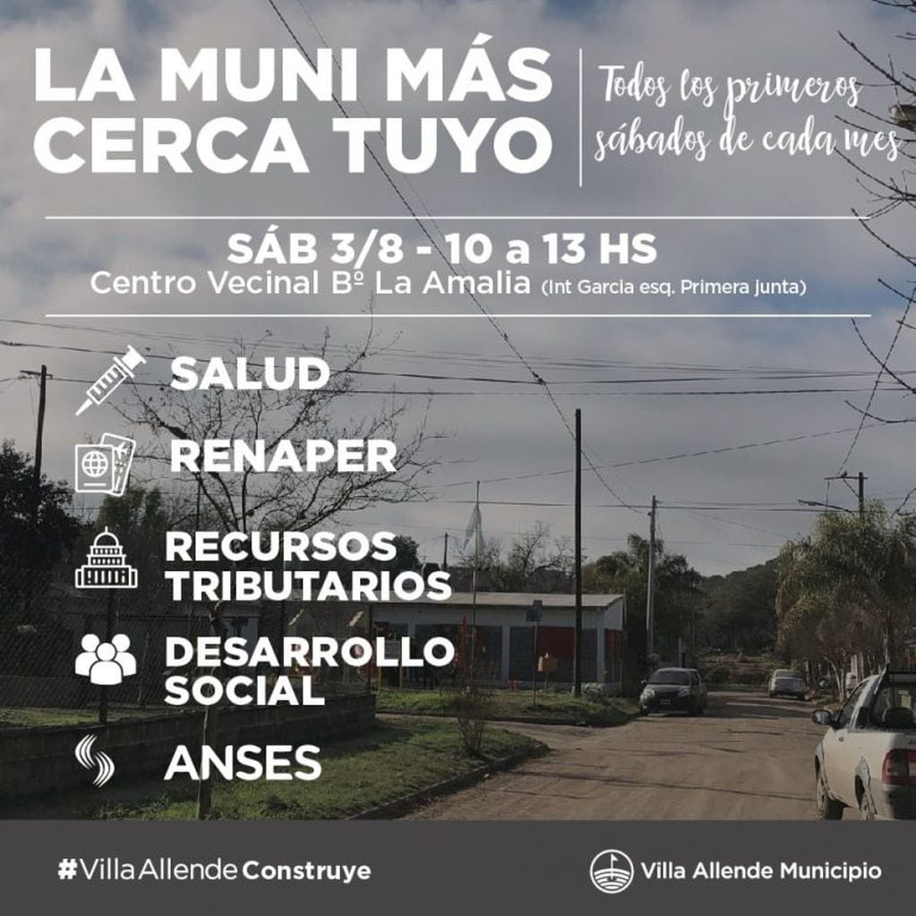 "La Muni más cerca tuyo" en Villa Allende.