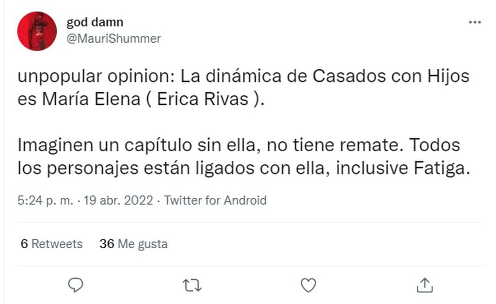 La reacción en las redes por la ausencia de Érica Rivas