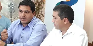 Los intendentes Juan Manuel Ojeda y Walther Marcolini