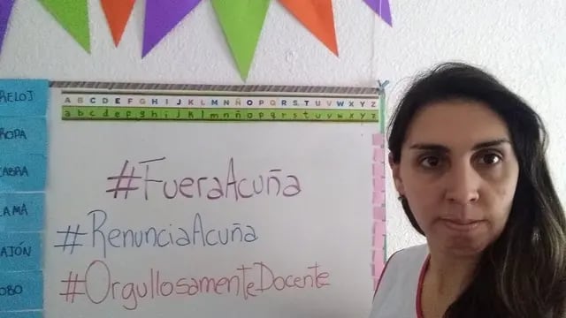 Campaña por la renuncia de la ministra Soledad Acuña