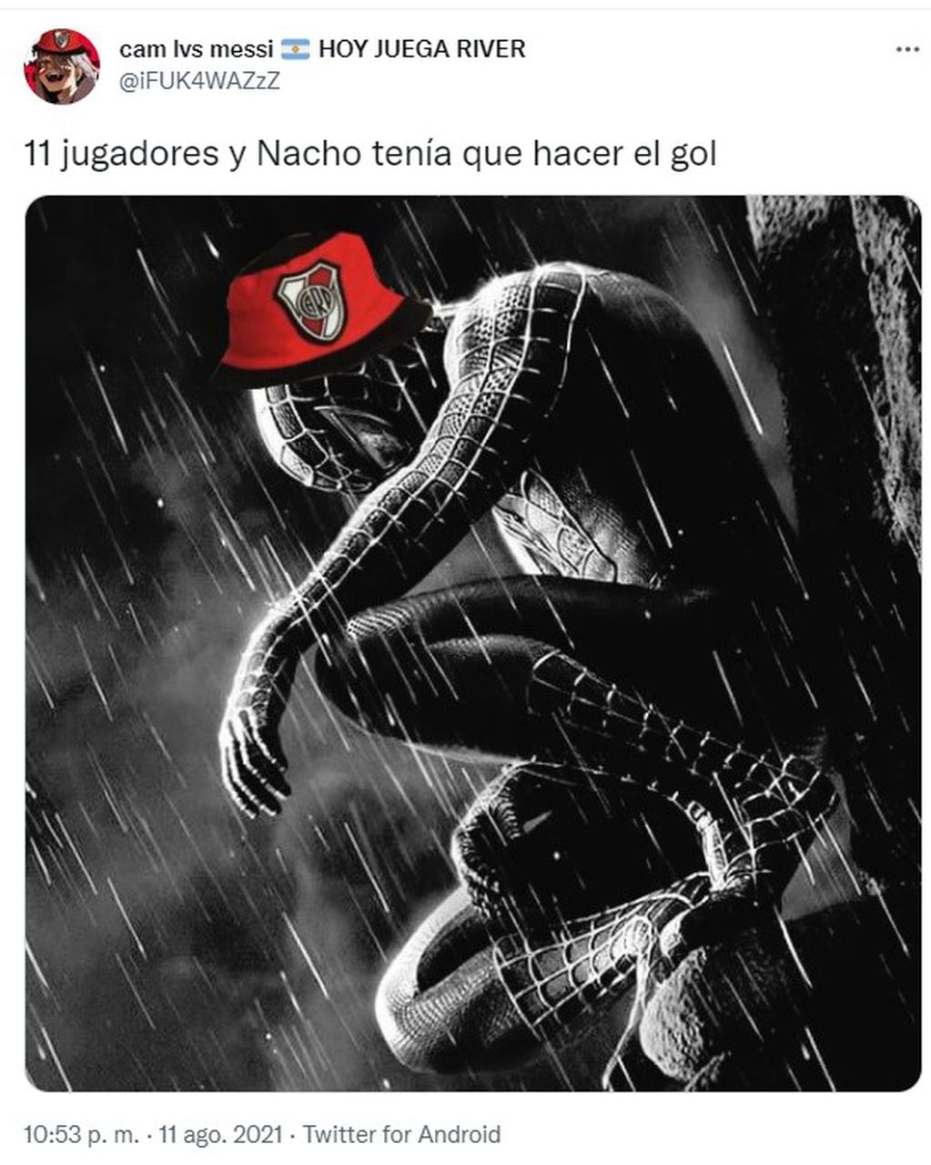 Los mejores memes tras el gol de Nacho Fernández a River
