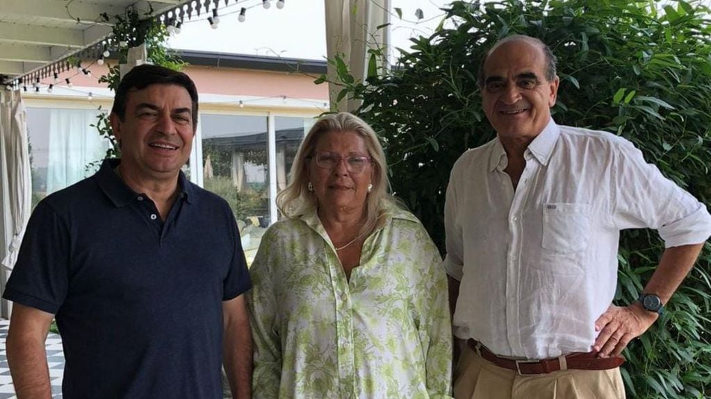 Omar De Marchi (Pro) se reunió con Lilita Carrió (Coalición Cívica) y el ex legislador Gustavo Gutiérrez.