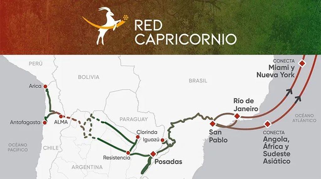 La Red Capricornio permitiría mejorar la conectividad a Internet en el Chaco. (Web).