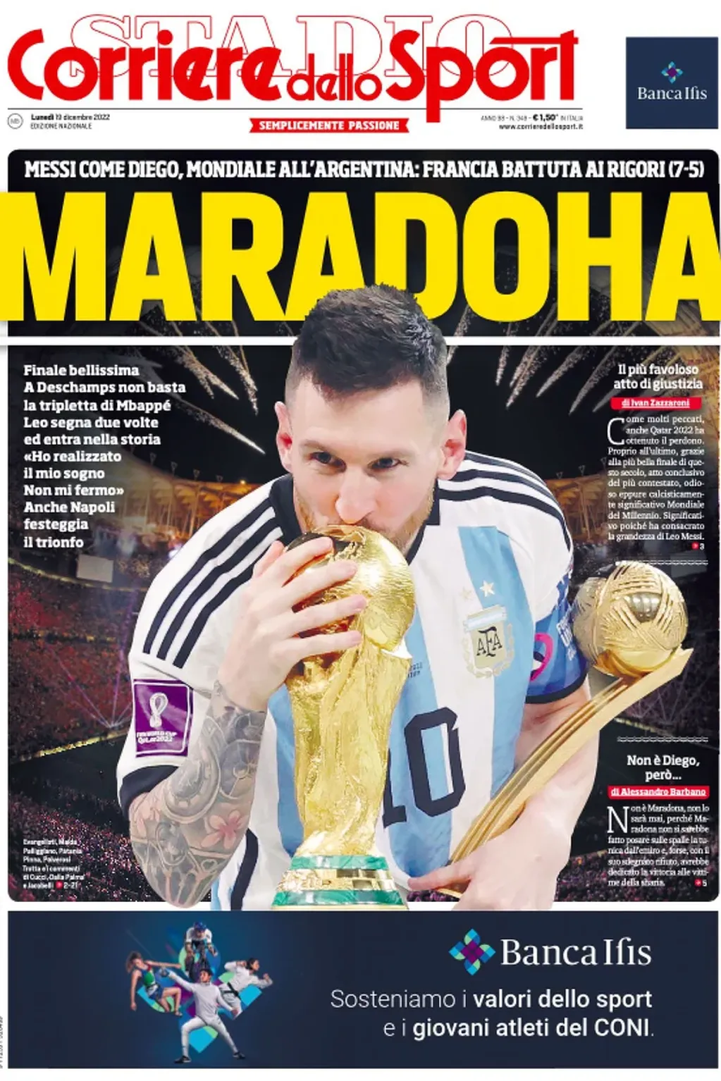 Así reflejaron los medios del mundo el triunfo de la Selección Argentina.