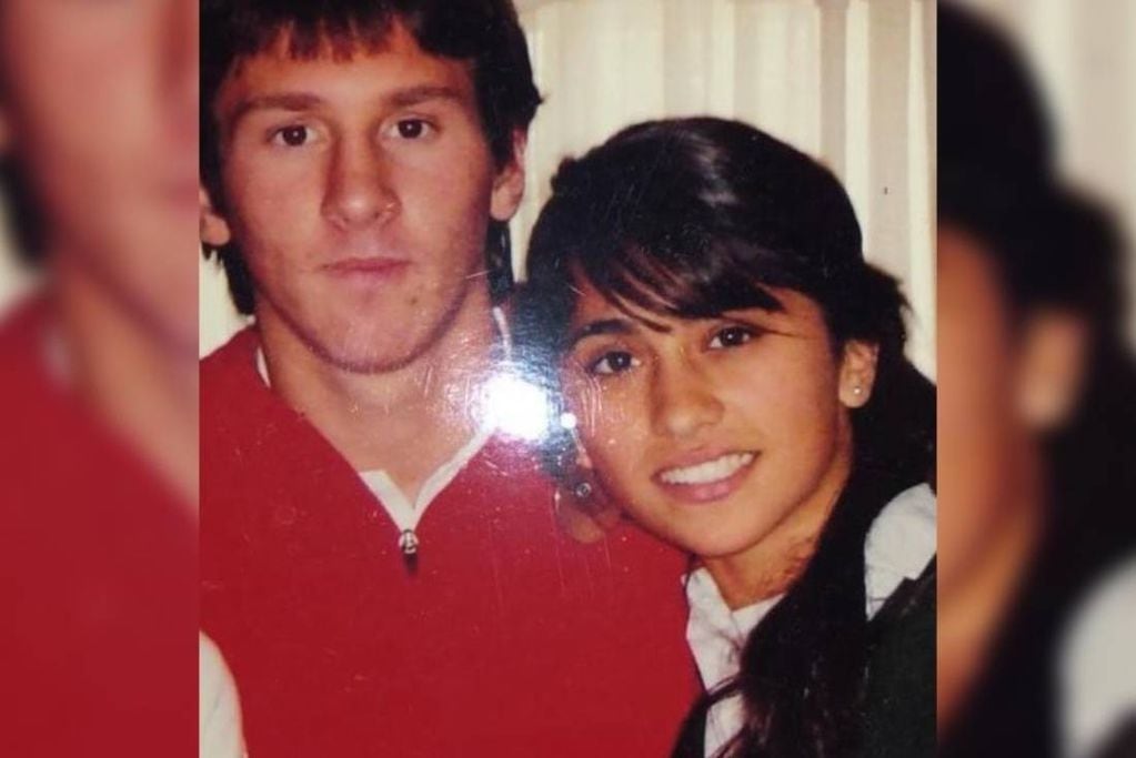 Leo Messi y Antonella Rocuzzo de adolescentes