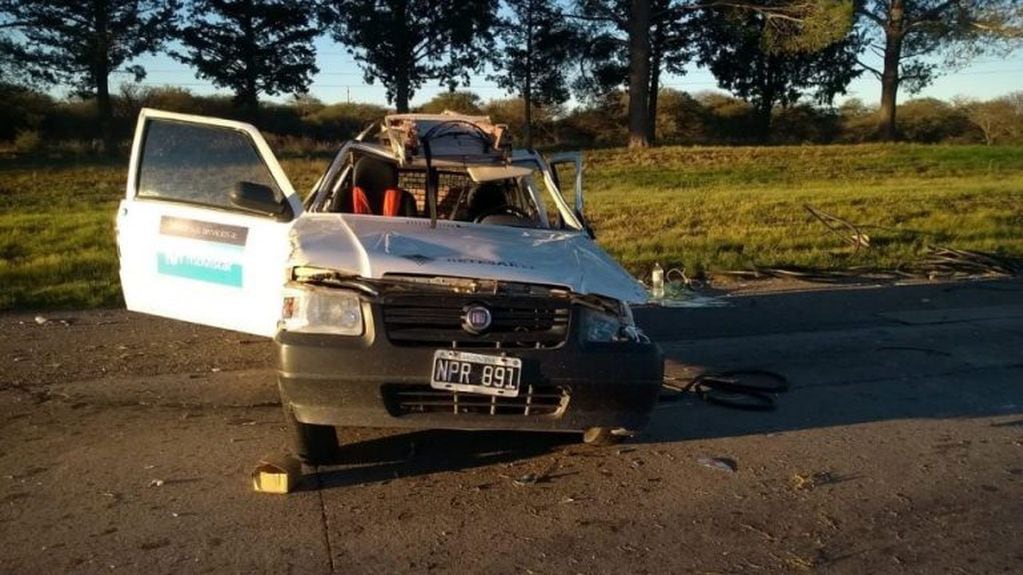 Impactante accidente en la Autopista de las Serranías Puntanas.