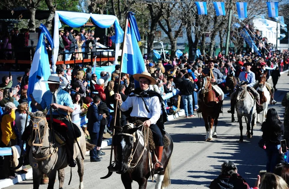 Fiesta del Dia de la Bandera en Pueblo General Belgrano. (Foto archivo).
