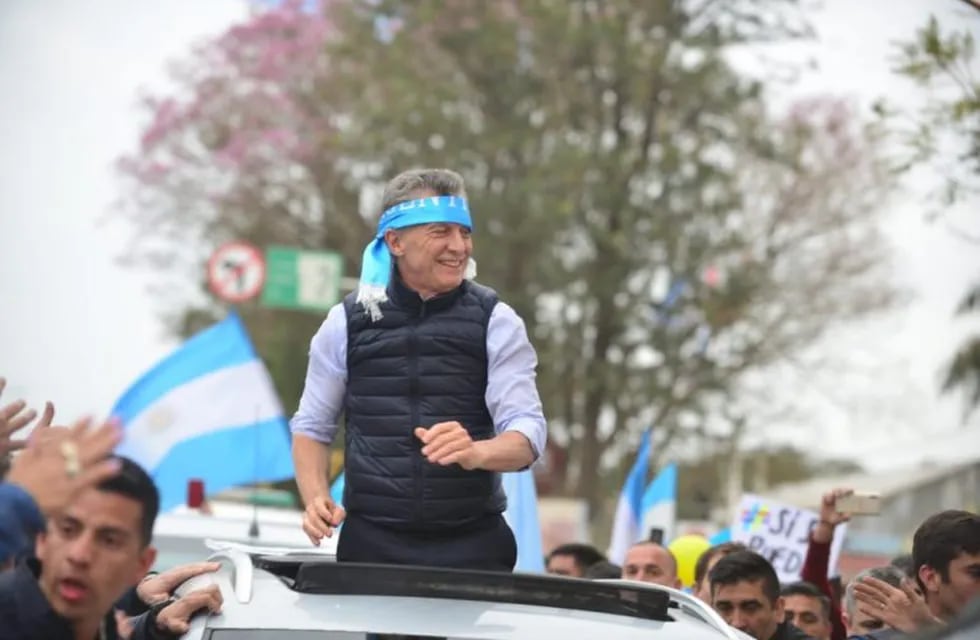 Mauricio Macri estuvo este martes en Río Primero.