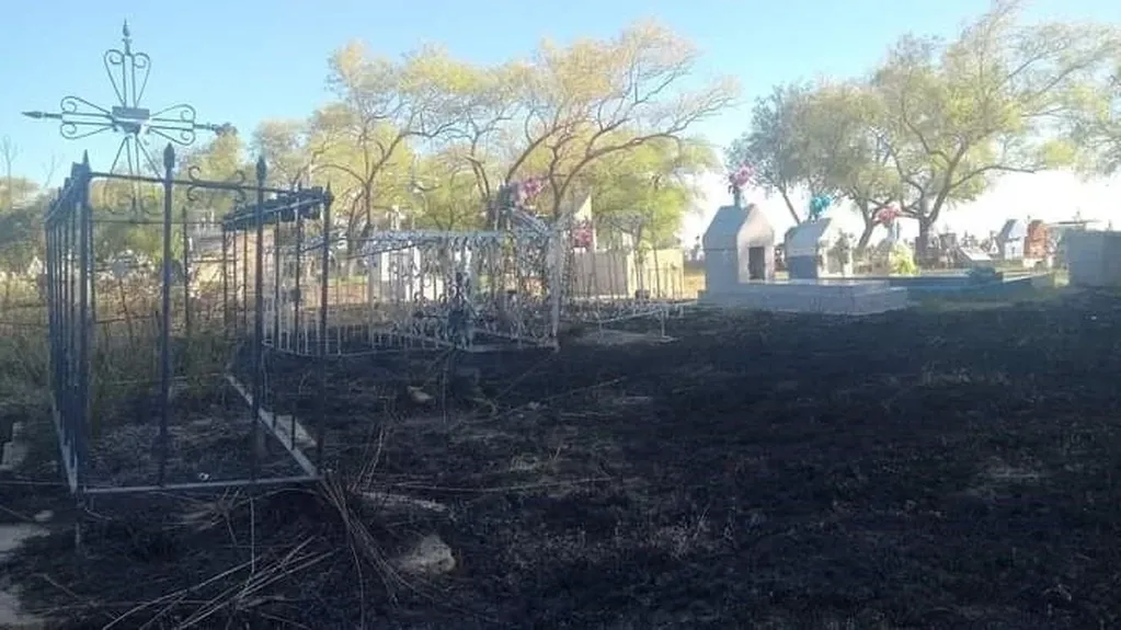 Se incendió el cementerio de la localidad de Perugorría, Corrientes.