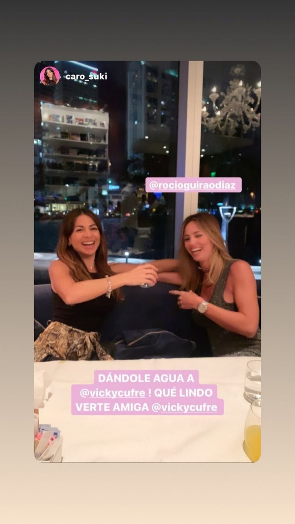 Rocío Guirao Díaz y Carolina Sicoli (Foto: Instagram/ rocioguiraodiaz)