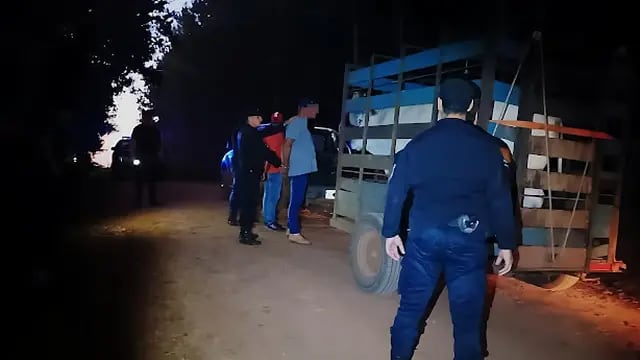 San Vicente: dos individuos detenidos por sustraer una cabeza de ganado
