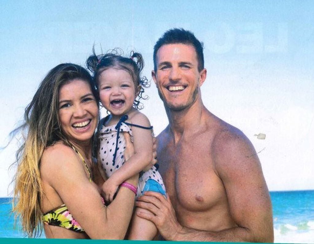 Dallys Ferreira y su familia en las vacaciones pasadas.