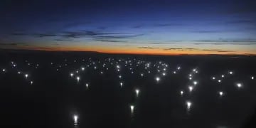 Buques chinos en el mar argentino