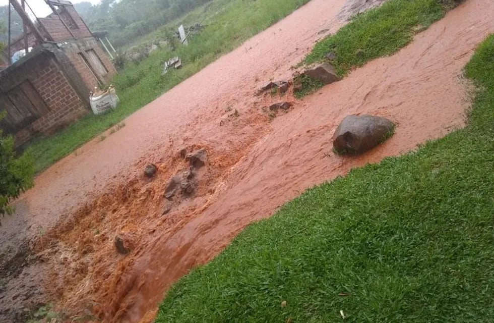 Las lluvias intensas provocaron inundaciones en varias zonas de Misiones.  (Alerta Temprana)