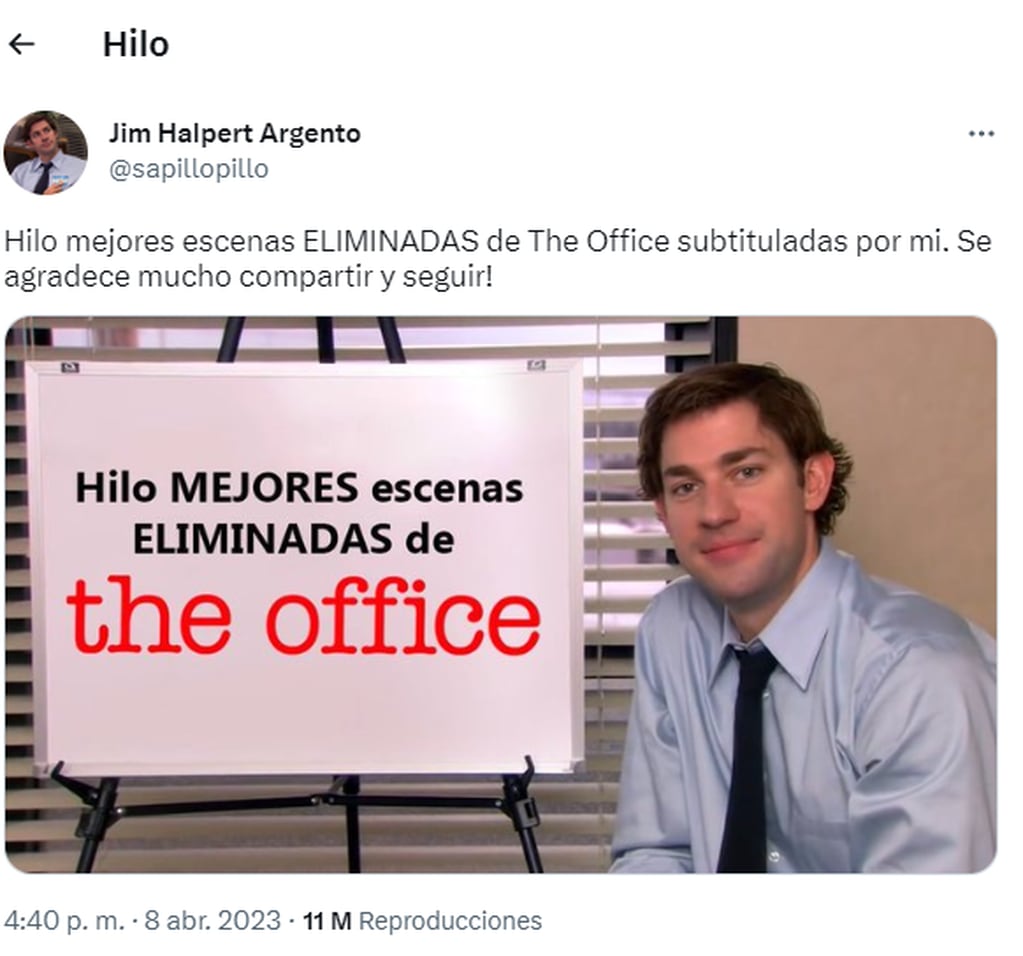 Este hilo de Twitter muestra las mejores escenas eliminadas de The Office.