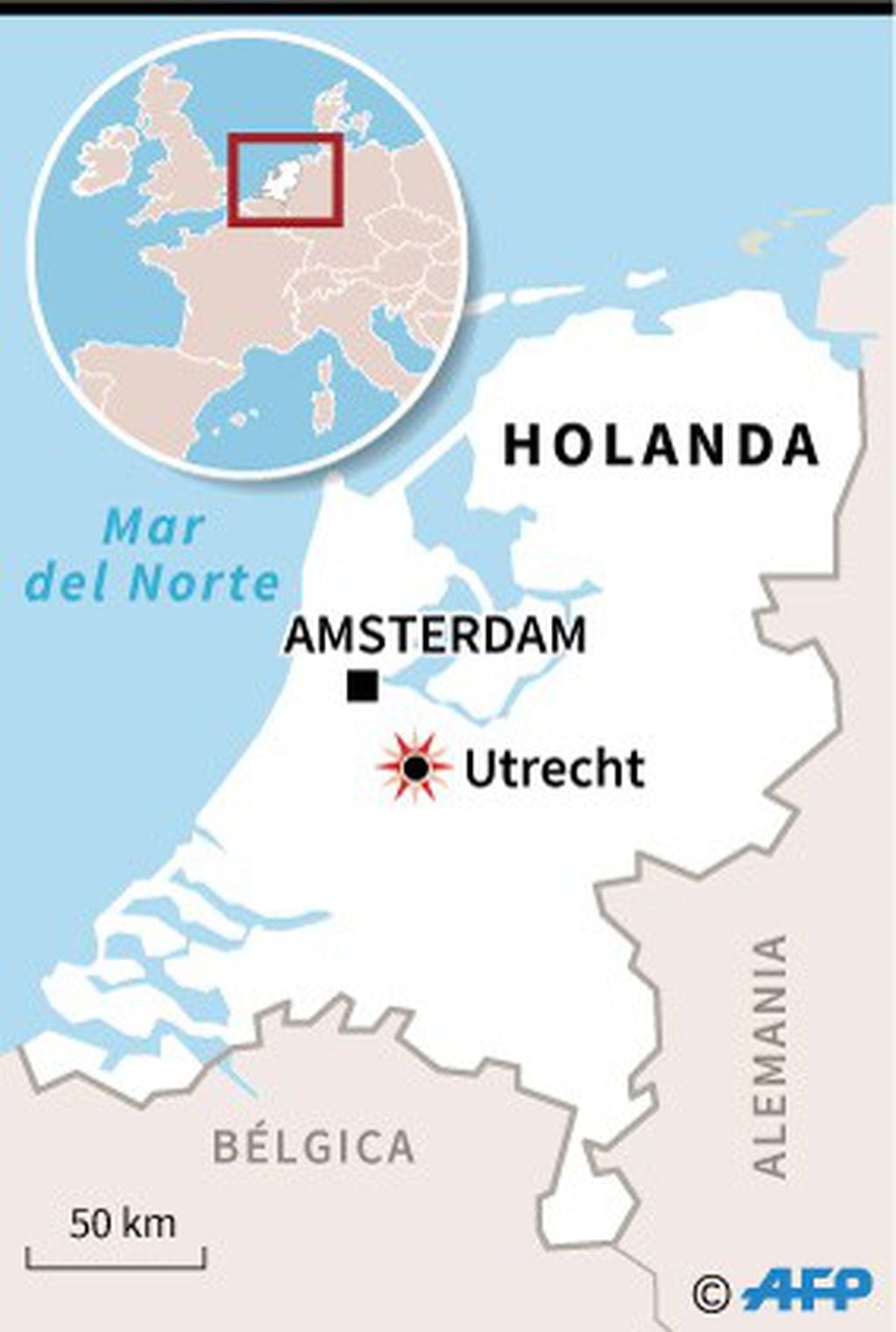 Localización de Utrecht - AFP / AFP