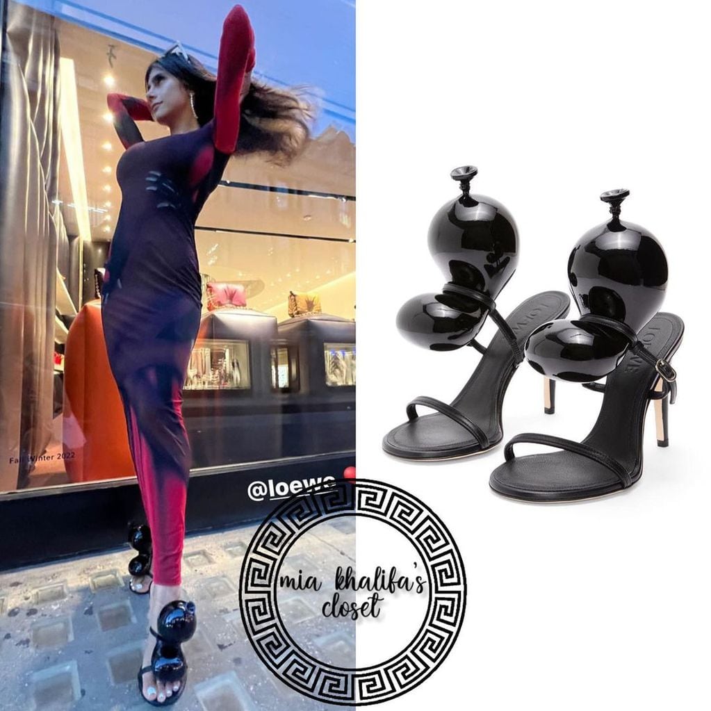 Las extravagantes y costosas sandalias de Mia Khalifa