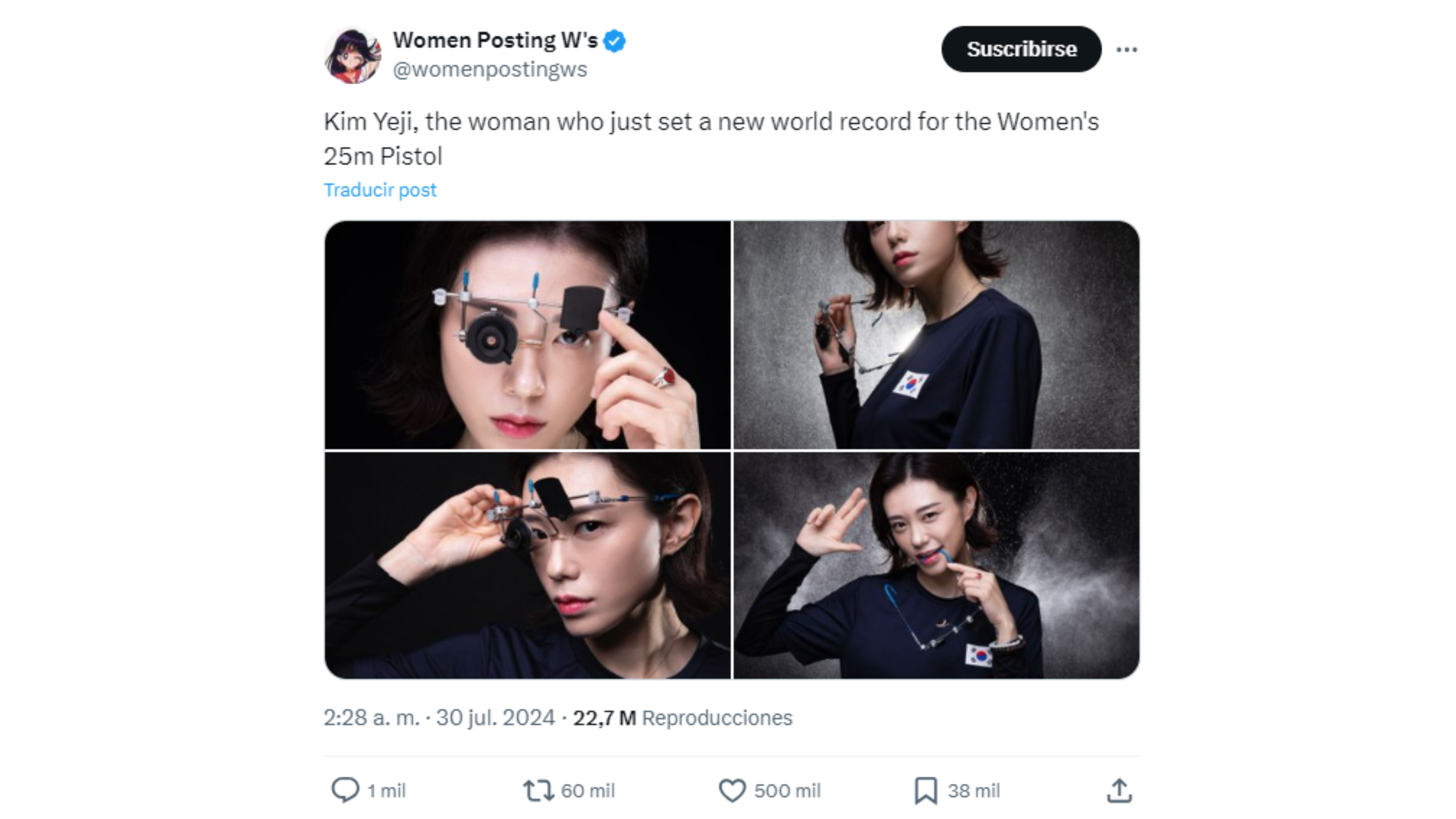 Los tweets que provocó la participación de Kim Ye-ji en los JJOO de París 2024.