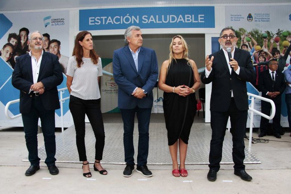 El intendente Jorge agradeció el apoyo de Nación y Provincia para materializar la primera Estación Saludable de la ciudad.