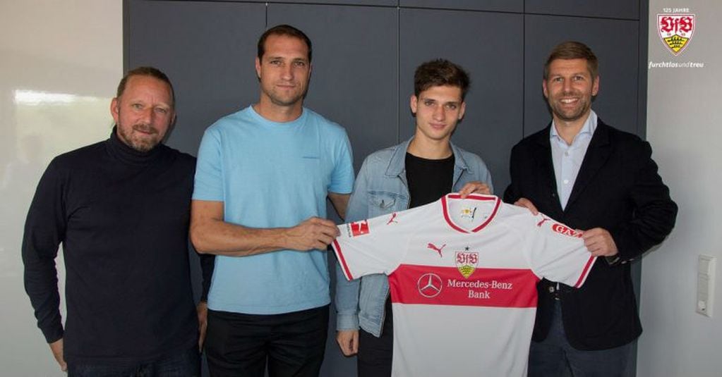 Mateo Klimowicz fue presentado oficialmente en el Stuttgart de Alemania.