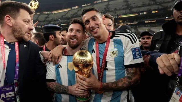 Lionel Messi y Ángel Di María